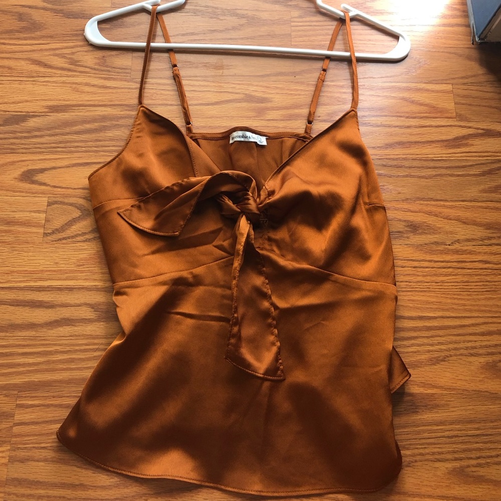 Abercrombie Satin Twist Front Blouse